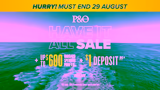 P&O Cruises PO Have it All Sale Countdown AU Ad Commercial Brand Imagery Photoshoot 2