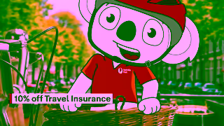 AusPost Save 10 off awardwinning Travel Insurance Ad Commercial Brand Imagery Photoshoot 1
