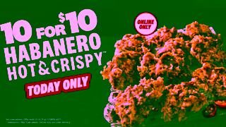 KFC KFCs 10 For 10 Habanero Hot Crispy Ad Commercial Brand Imagery Photoshoot 1