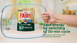 Fairy Save Energy by Switching to a 30 min cycle Thats Fairy Squeaking Clean Ad Commercial Brand Imagery Photoshoot 1