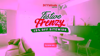 DIY Blinds Festive Frenzy Sale Now On 15 Off Sitewide Ad Commercial Brand Imagery Photoshoot 0
