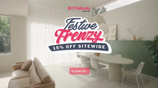 DIY Blinds Festive Frenzy Sale Now On 15 Off Sitewide Ad Commercial Brand Imagery Photoshoot 0