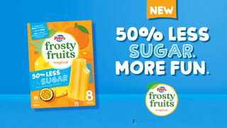 Peters Ice Cream Frosty Fruits Tropical 50 Less Sugar More Fun Ad Commercial Brand Imagery Photoshoot 2