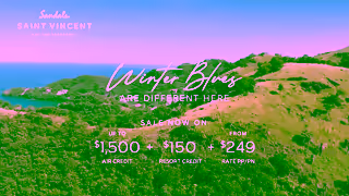 Sandals Resorts Winter Blues Sale Sandals Saint Vincent and the Grenadines YT15 16X9 VO2 Ad Commercial Brand Imagery Photoshoot 1