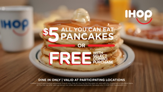 IHOP 5 All You Can Eat Pancakes IHOP Ad Commercial Brand Imagery Photoshoot 2