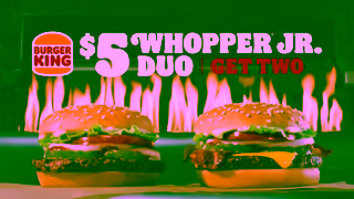 Burger King Share or Dont 5 Whopper Jr Duo Ad Commercial Brand Imagery Photoshoot 0
