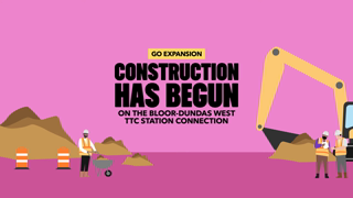 Metrolinx Weve begun construction on the Bloor Dundas West TTC Station connection Ad Commercial Brand Imagery Photoshoot 0