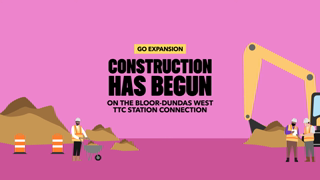 Metrolinx Weve begun construction on the Bloor Dundas West TTC Station connection Ad Commercial Brand Imagery Photoshoot 1