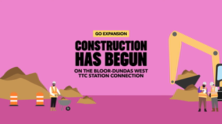 Metrolinx Weve begun construction on the Bloor Dundas West TTC Station connection Ad Commercial Brand Imagery Photoshoot 2