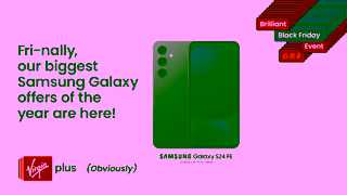 Virgin Plus 24 Q4 PRG VID VM SAM4 BlackFriday Samsung 10 Offer V1 NAT EN 16x9 DCOE Ad Commercial Brand Imagery Photoshoot 1
