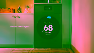 Samsung Always look smart with the Bespoke Al Laundry Combo Washes dries in only 68 mins Ad Commercial Brand Imagery Photoshoot 1