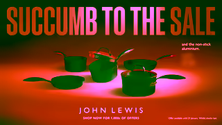 John Lewis CF Winter Sale Succumb to the Sale Pans 6s Ad Commercial Brand Imagery Photoshoot 1