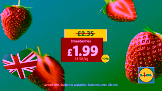 Lidl A Juicy Price Cut on British Strawberries Ad Commercial Brand Imagery Photoshoot 2