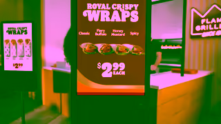 Burger King Bring on the Flavor 299 Royal Crispy Wraps Ad Commercial Brand Imagery Photoshoot 0