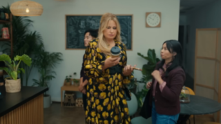 DISCOVER Double Coffee Discover it Card Cashback Match 15 Commercial featuring Jennifer Coolidge Ad Commercial Brand Imagery Photoshoot 0