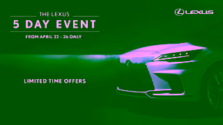 Lexus THE LEXUS 5 DAY EVENT April 2025 16x9 Ad Commercial Brand Imagery Photoshoot 1