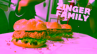 KFC KFCs Zinger Family Ad Commercial Brand Imagery Photoshoot 0