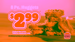 Burger King 299 8 Pc Chicken Nuggets Ad Commercial Brand Imagery Photoshoot 2