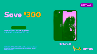 Optus Optus OPT0265EOFYiPhone14Save300PMAXVideo1920x1080 10s 30624 Ad Commercial Brand Imagery Photoshoot 1