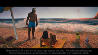 American Express American Express x British Airways CC Card 15s Beach Sofa H2 2024 Ad Commercial Brand Imagery Photoshoot 0