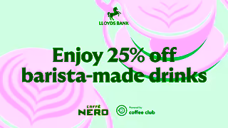 Lloyds Bank Choose to enjoy 25 off baristamade drinks with Club Lloyds Ad Commercial Brand Imagery Photoshoot 0