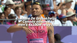 CBC Network Andre De Grasse helps Canada qualify for mens 4x100m final paris2024 Ad Commercial Brand Imagery Photoshoot 0