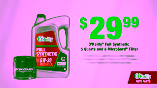 O'Reilly Auto Parts OReilly Synthetic Oil Change Bundle 2999 V2 OReilly Auto Parts Ad Commercial Brand Imagery Photoshoot 1