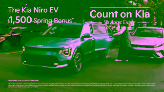 KIA The Kia Niro EV Right now get 1500 Bonus during the Count on Kia Savings Event Ad Commercial Brand Imagery Photoshoot 1