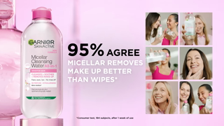 Garnier Garnier Micellar Water is more effective than wipes Approved By Real People Ad Commercial Brand Imagery Photoshoot 2