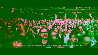 LIVE NATION Just Announced Paul McCartneys Got Back Tour Ad Commercial Brand Imagery Photoshoot 2