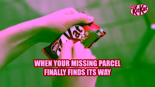 KitKat When your missing parcel finally finds its wayHAVE A BREAK HAVE A KITKAT Ad Commercial Brand Imagery Photoshoot 0