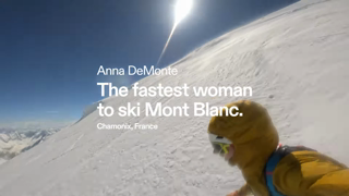 Rab Equipment The fastest woman to ski Mont Blanc Anna DeMonte 16 9 6 Sec 1 Ad Commercial Brand Imagery Photoshoot 2