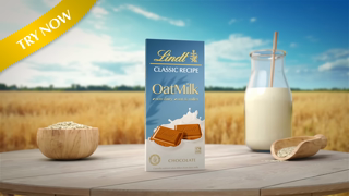 Lindt Lindt Classic Recipe OatMilk Ad Commercial Brand Imagery Photoshoot 0