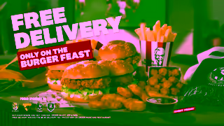 KFC KFCs Burger Feast Fried Night Footy Ad Commercial Brand Imagery Photoshoot 1