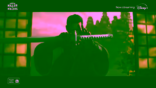 Disney Plus Predator Killer of Killers Growing Pain 30 Now Streaming on Disney Ad Commercial Brand Imagery Photoshoot 0