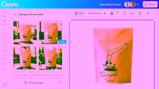 Canva Explore Background Generator Ad Commercial Brand Imagery Photoshoot 1